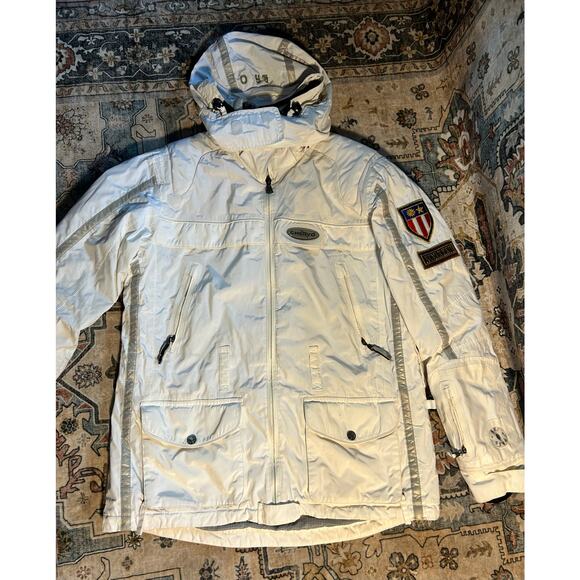 Chervo Italian Snow jacket Skii Snowboarding white Coat Women's Medium - Picture 8 of 15